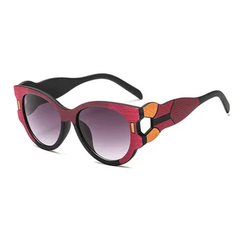 2018 Módne Cat Eye slnečné Okuliare Ženy, Luxusné Značky Dizajnér Jedinečný Slnečné Okuliare Pre Ženy Farebné Rámy na Okuliare UV400