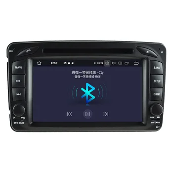 2 din Pre Mercedes Benz W209 W203 W168 ML W163 W463 Android 10 Multimediálne Video Audio Rádio GPS Navi základnú Jednotku Auto Stereo carpl