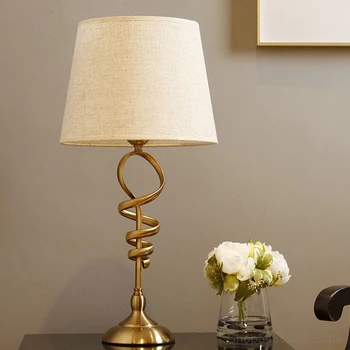 Moderné Svetlo Luxusné Zlaté Stolná Lampa American Home Deco Obývacia Izba, Spálňa Štúdia Stojí Svetlo Nordic Nočný Stolík Osvetlenie