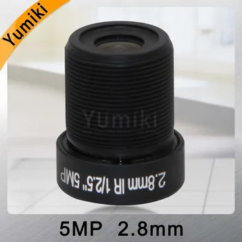 Yumiki 5.0 Megpixel M12 MTV 2.8 mm 5MP HD CCTV Kamera, Objektív, IR HD Ochrana Objektívu Pevný Iris