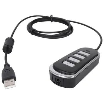 VoiceJoy 3,5 mm Smartphone headset s mikrofónom USB konektor adaptér kábel pre počítače, notebook,USB na 3,5 mm slúchadlá adaptér