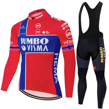 2021 Jumbo Visma Cyklistika Dres mužov Dlhý rukáv completo ciclismo MTB cyklistické oblečenie letné jar abbigliamento ciclismo