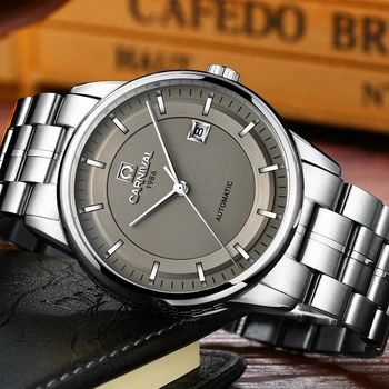 Luxusné značky Automatické mechanické hodinky mužov plné oceľové náramkové hodinky vodotesné hodiny montre homme relogio NH36A erkek kol saati