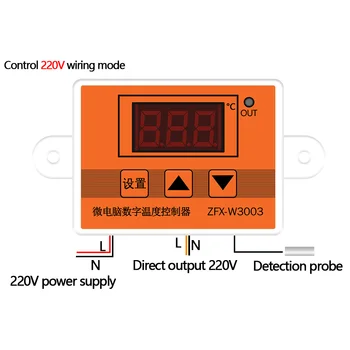 ZFX-W3003 Micro Regulátor Teploty Termostat Thermoregulator Vykurovanie a Chladenie Inteligentné Inkubátor Vody Temp Regulátor