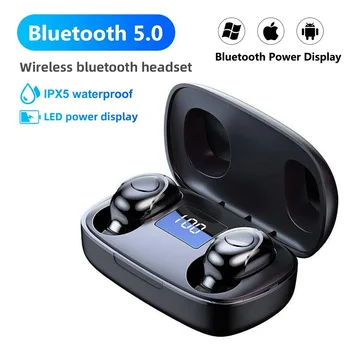 S9 TWS Bluetooth 5.0 Bezdrôtové Slúchadlá In-Ear Stereo Slúchadlá Športové Slúchadlá Nepremokavé s LED Digitálny Displej Plnenie Box