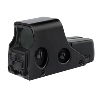Nové Hliníkové Taktické Lov Riflescope 1x Holografické Red Dot Sight Brigthness Nastaviteľné 551 552 553 Čierna
