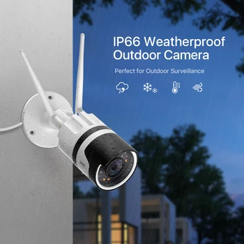 ZOSI 1080P HD WiFi Bezdrôtových IP CCTV Bezpečnostná Kamera s IR Nočné Videnie Outdoor Domáce Audio Ľudských Detekcie P2P 2MP