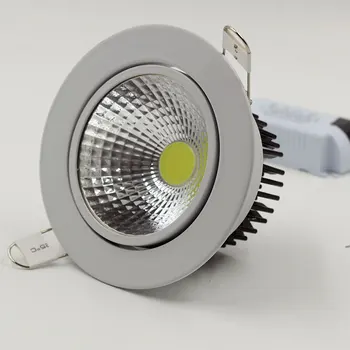 Zapustené LED Stropné Downlight 5W 7W 10W 15W 20W 25W Stmievateľné KLASU Dole Svetlo Lampy AC85V-265V Biela/Teplá LED Bodové svetlo