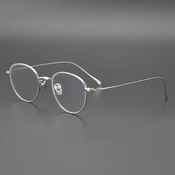 Luxusné Dizajnér Retro Okuliare, Rám Čistého Titánu Muži Ženy Značky Optické Krátkozrakosť Predpis Okuliare Rámy Okuliarov 396