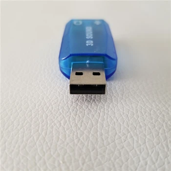 10pcs/veľa USB 2.0 3D AUDIO 5.1 ZVUKOVÚ KARTU ADAPTÉR 3,5 mm mikrofón Virtuálny 5.1 CH zvukovej stopy