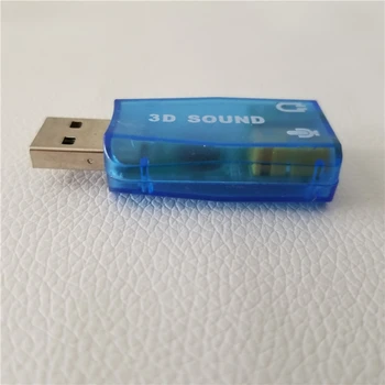 10pcs/veľa USB 2.0 3D AUDIO 5.1 ZVUKOVÚ KARTU ADAPTÉR 3,5 mm mikrofón Virtuálny 5.1 CH zvukovej stopy