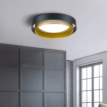 Post Moderné LED Stropné svietidlo Okrúhle Povrchovú montáž Vintage Stropné Svietidlo Pre Spálne, Obývacia Jedáleň Svietidlá