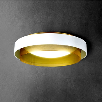 Post Moderné LED Stropné svietidlo Okrúhle Povrchovú montáž Vintage Stropné Svietidlo Pre Spálne, Obývacia Jedáleň Svietidlá