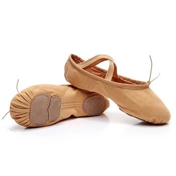 USHINE kvality nosenie, odolný proti sklzu-odolná elastické plátno školenia priedušná scarpe da ballo donna balet tanečné topánky žena