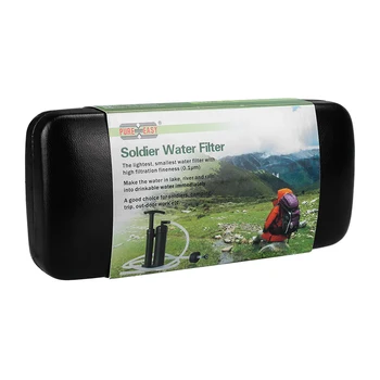 Čistý Ľahko Prenosné 2000L Vodný Filter Auta S Retail Box Outdoor Camping, Turistika Núdzové Prežitie Výstroj Slamy Čistička Cleaner