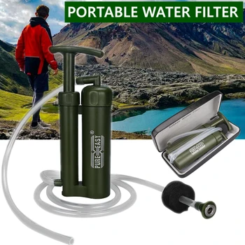Čistý Ľahko Prenosné 2000L Vodný Filter Auta S Retail Box Outdoor Camping, Turistika Núdzové Prežitie Výstroj Slamy Čistička Cleaner
