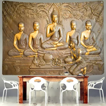 India Buddha Série Gobelín České Domov Yoga Mat Dekorácie Posteľ Veľkoobchodný Predaj Hot 2021