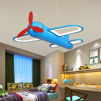 Nový Dizajn lietadla na čítanie Tvorivé led Luster Pre Deti detská izba Spálňa moderný luster Domáce Dekorácie visí lampa