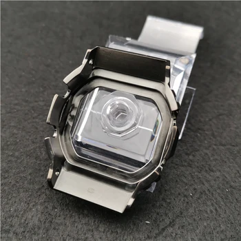 Sivá Farba hodinkám Úprava Watchband Rámu/Prípad DW5600 GW-M5610 Kovové 316L Nerezovej Ocele, Remienok Pás s Nástrojmi