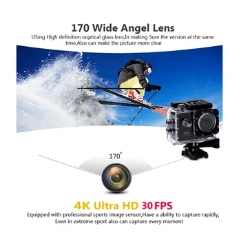 Akčné Kamery Ultra HD 4K WiFi 2.0