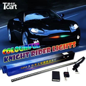 Tcart Auto LED Pásy Knight Rider Scan Led Osvetlenie S Diaľkovým ovládaním RGB Ranger Svetlá Pre Toyota Prodo RAV 147 model 54CM 5050