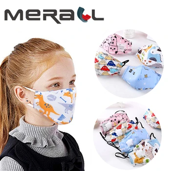 PM2.5 Detí, Masku na Tvár Deti Bavlna Mouch Maska Dieťa Proti Prachu Mascarillas netkanej Textílie S Dych Ventil Unisex Opakovane