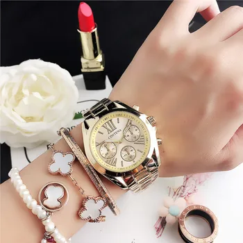 2020 Reloj Mujer CONTENA Hodinky Ženy Móda Ružové Hodinky Luxusné ružové Zlato z Nerezovej Ocele, Quartz náramkové hodinky Reloj Mujer