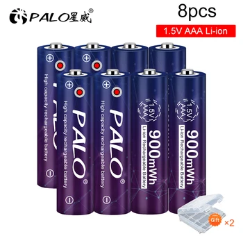 Palo 1,5 V Li-ion AAA Nabíjateľné Batérie 900mWh 1,5 V Lítiové Dobíjacie Batérie veľkosti AAA Pre Hračky Baterka Mp3 Hodiny