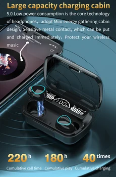 Bluetooth 5.0 Bezdrôtové Slúchadlá s Mikrofóny Šport TWS In-Ear Slúchadlá Touch Ovládania Šport Hudobné Slúchadlá S Mikrofónom