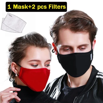PM2.5 Úst Maska Vetru Maska Opakovane Maska s Dýchacie Masky whith 2ks Filter Umývateľný v Ústach pleťové Masky