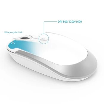 Jelly Špirálou Striebornej Bezdrôtová Klávesnica Myš 2,4 GHz, Ultra Tenký Kompaktný Prenosný Bezdrôtovú Klávesnicu a Myš Kombinovaný Set pre Notebook