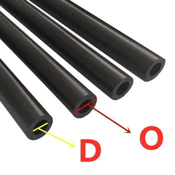 6pcs/veľa Uhlíkových vlákien kolo trubice Delta paralelné zbrane 5*3 5*4 3D tlačiarne príslušenstvo Fisheye karbónový prút dĺžka je voliteľné