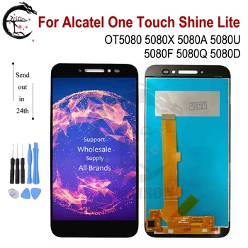 LCD Pre Alcatel One Touch Lesk Lite OT5080 LCD 5080X 5080A 5080U 5080F 5080Q 5080D 5080 Displej Dotykový Digitalizátorom. Montáž