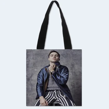 Nové Vlastné Nicholas Hoult vytlačené plátno tote bag pohodlné nakupovanie taška žena taška študent taška Vlastné váš obrázok