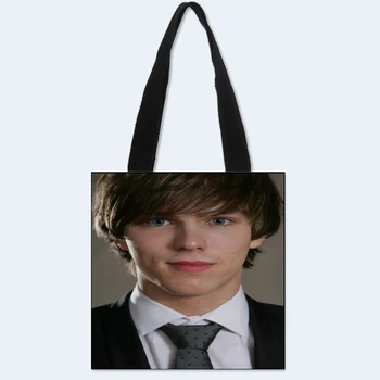 Nové Vlastné Nicholas Hoult vytlačené plátno tote bag pohodlné nakupovanie taška žena taška študent taška Vlastné váš obrázok