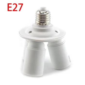 3 v 1 E27 konektor Adaptéra Žiarovka Držiaka Rozdeľovača Lampa Converter Žiarovka Základy LED 1 E27 na 3 E27 LED svetlo základnej Pätice Adaptéra