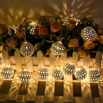 Žehlička Loptu 5M 28Leds LED Víla String Svetlá Domov Vonkajšie Dekorácie Vianočné Dovolenku Strany guirlande lumineuse Osvetlenie