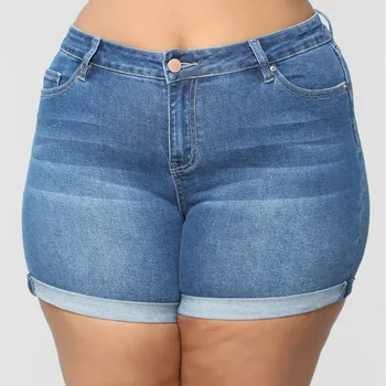 Móda Nové dámske letné krátke jeans denim žien vrecku umývanie denim šortky polyester pohodlie materiál spodenki damskie 40*