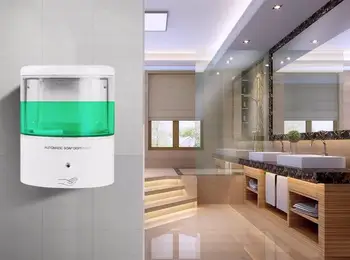 600 ML Kúpeľňa Stenu Mydla Transparentné Sprchovací Šampón Tekuté Mydlo Mlieko Dávkovač Kúpeľňa Dodávky