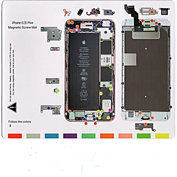 10PCS Magnetické Skrutka Podložka pre iPhone 5/5c/5/6/6Plus/6s/6s Plus/7/7 Plus/8/8plus Profesionálnym Sprievodcom Pad Mobilný Telefón Oprava Nástrojov