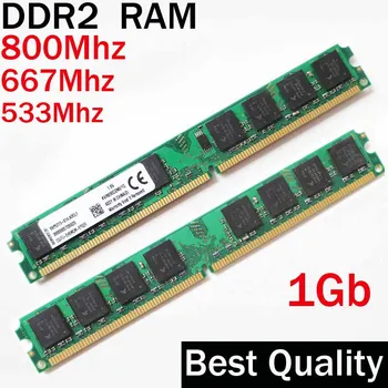 2Gb RAM DDR2 1Gb 800 533 667 ddr DIMM / 1G DDR2 800Mhz 667Mhz 533Mhz / dual channel / memoria ram ddr 2 pamäte RAM PC2 5300 6400