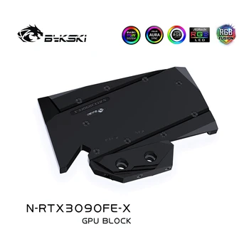 Bykski N-RTX3080FE-X GPU Blok Vodného Chladenia pre Zakladateľov RTX 3080 s Backplate