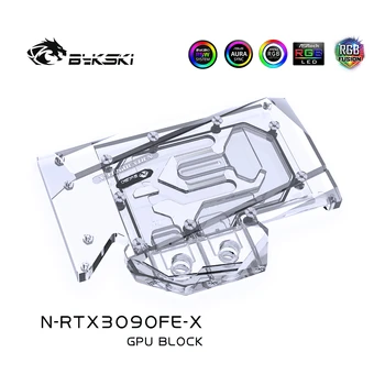 Bykski N-RTX3080FE-X GPU Blok Vodného Chladenia pre Zakladateľov RTX 3080 s Backplate