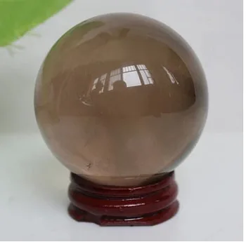 40 mm Vysoko kvalitný Semi-drahé prírodné údená quartz crystal ball oblasti na darčekové predmety