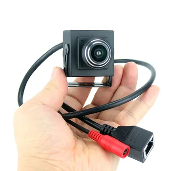 H. 265 Široký Pohľad 170degree Onvif 1080P 5MP Micro Mini IP Sieťová Kamera širokouhlý 1.8 mm Objektív Káblové IP Kamera pre Smartphone APP