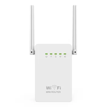 Bezdrôtový Router WIFI Opakovač 300M Dual Antény Signál Booster predlžovač Dosahu siete Wi-fi 802.11 N Sieti EU/US/UK/AU elektrickej siete