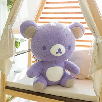 Levanduľa Rilakkuma plyšové bábika fialová bear plyšová kawaii anime plyšové hračky krásny darček pre priateľku Miestnosti dekorácie