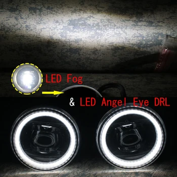 LED Hmlové Svetlá Cut-Line Objektív pre Ford Fiesta 7 MK7 / Fiesta ST roky 2013-2018 Angel Eye DRL Svetlá pre Denné svietenie Auto Stying