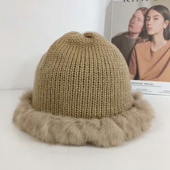 2020 Nové farbou Reálne Rex Králik Vlasy žena klobúk Fox kožušiny čiapočku Zimné čiapky žena klobúky Módne Králik Vlasy pletený hat