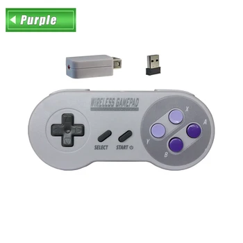 2020 Bezdrôtový Gamepads 2.4 GHZ Joypad Ovládač ovládač pre Super Nintendo SNES Klasické MINI Konzoly, diaľkové Príslušenstvo